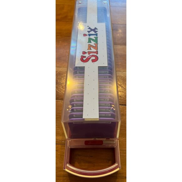 Sizzix sizzlits Round-A-Bout Alphabet Die Set In Plastic Case - Picture 4 of 4